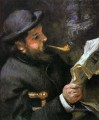 claude monet reading Pierre Auguste Renoir